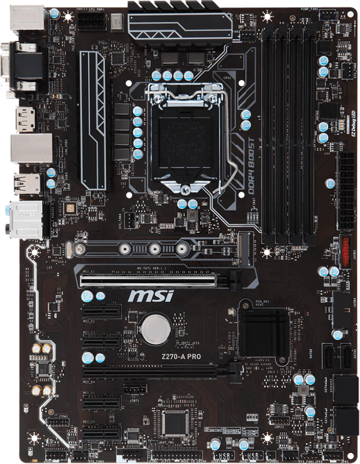 Как подключить msi z270 a pro